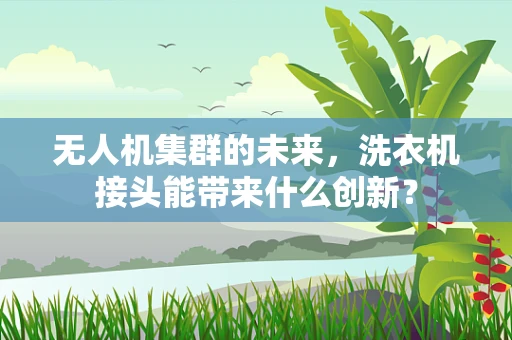 无人机集群的未来，洗衣机接头能带来什么创新？