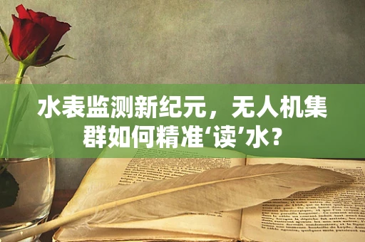 水表监测新纪元，无人机集群如何精准‘读’水？