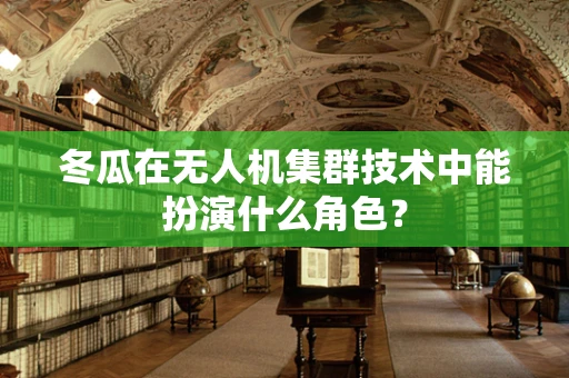 冬瓜在无人机集群技术中能扮演什么角色？