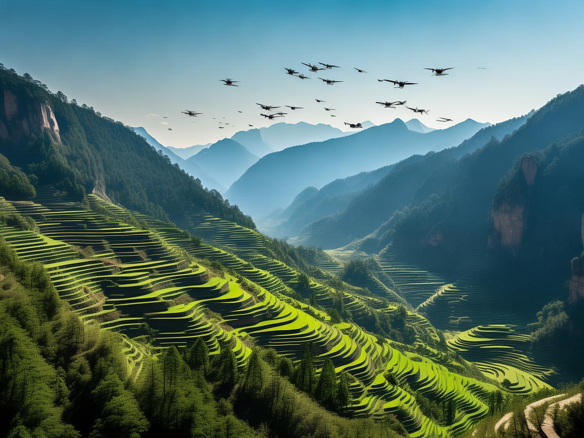 张家界，无人机集群发展新画卷