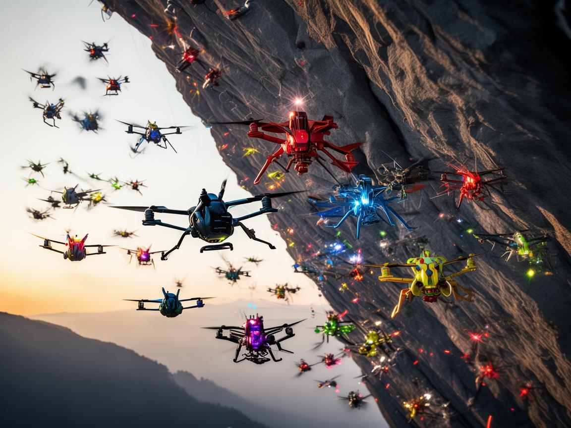 无人机集群助力攀岩新突破