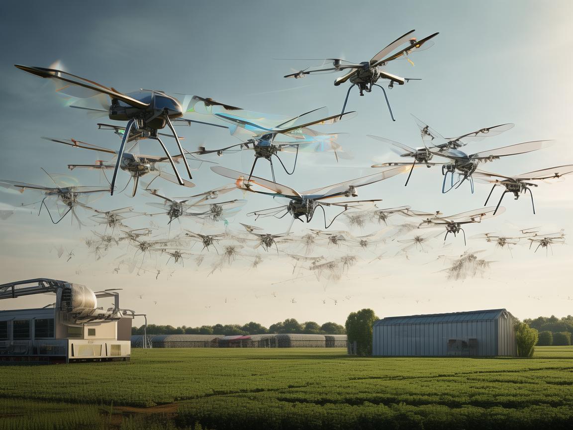 无人机集群助力农产品加工与贮藏