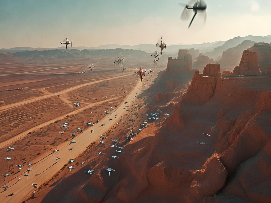 丝绸之路上的无人机集群新航迹