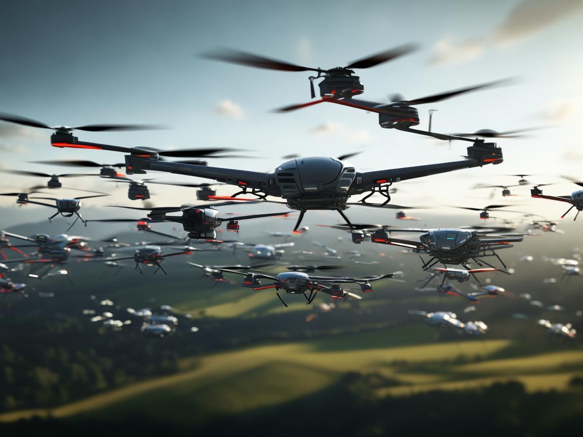 无人机集群发展,突破摔跤困境,迈向协同新境