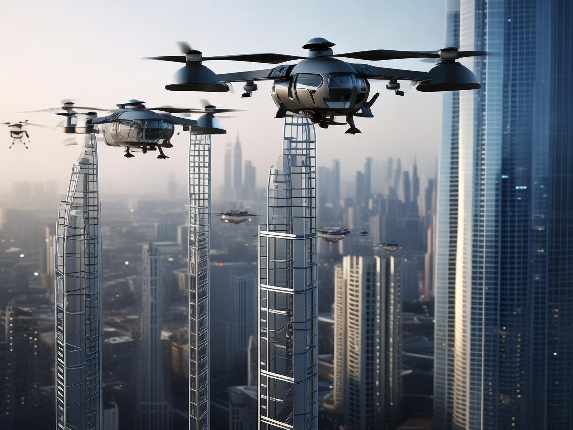 无人机集群发展，伸缩梯助力新跨越