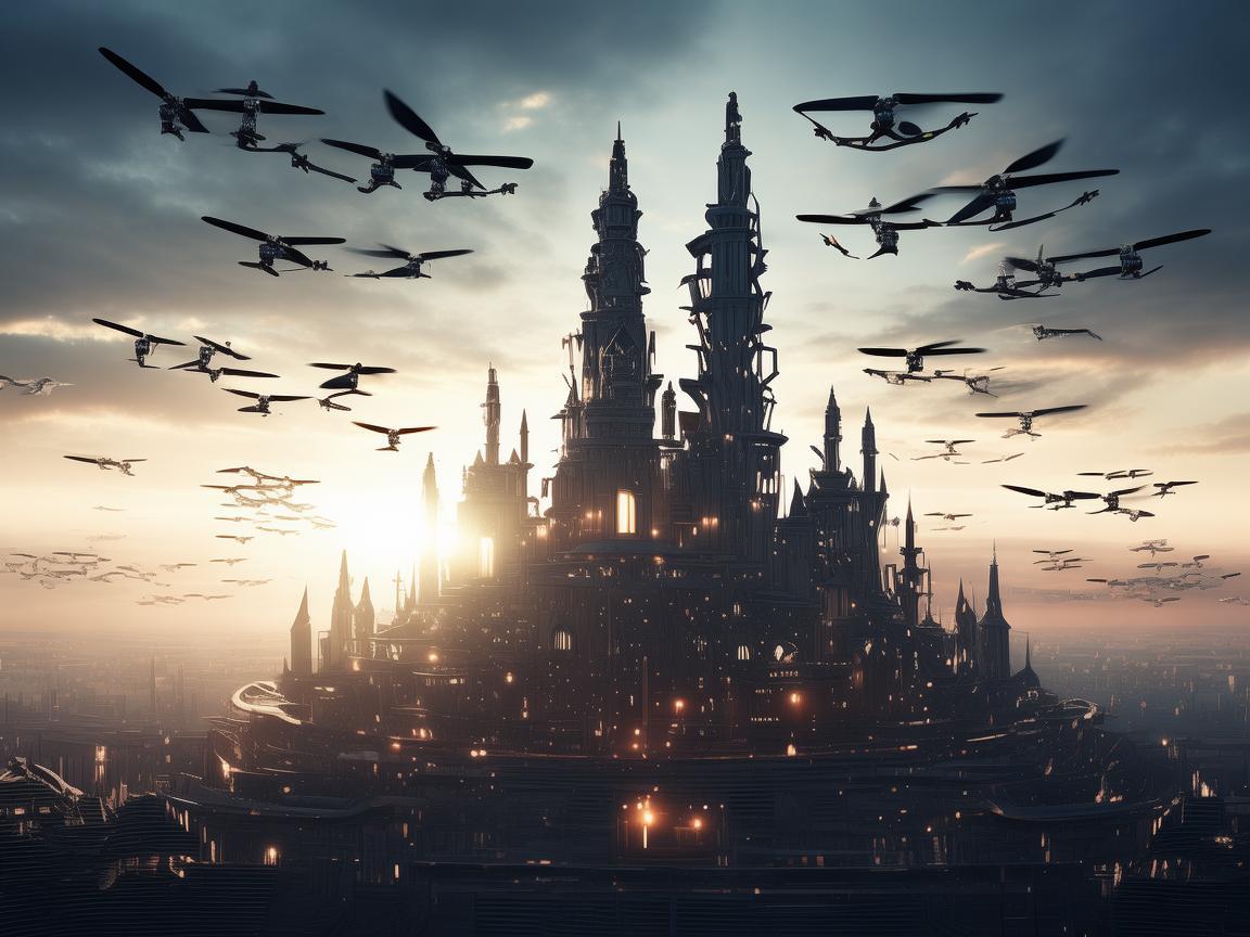 无人机集群，构筑智能城堡引领未来