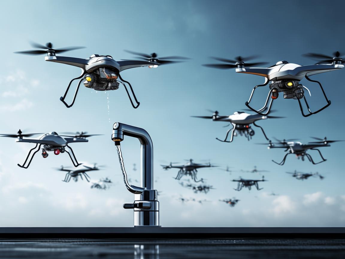 无人机集群，引领智能新潮流，赋能水龙头滤网创新