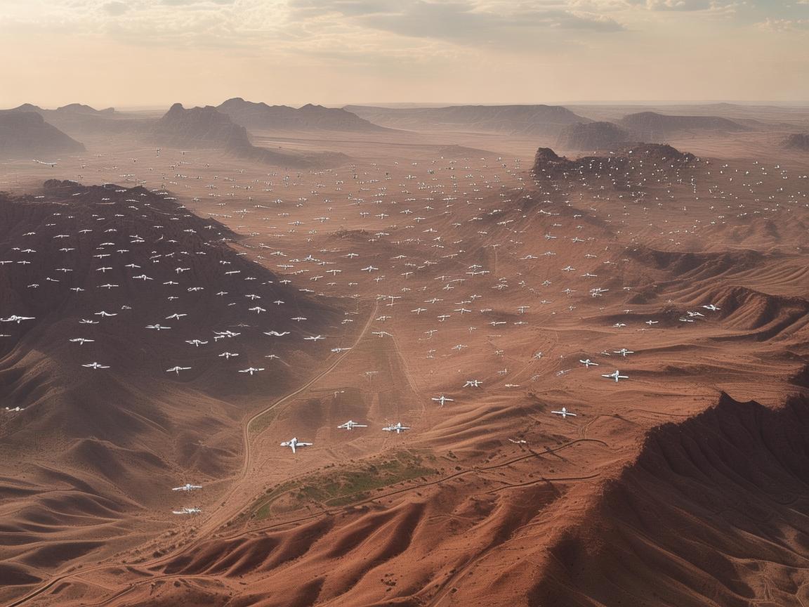 丝绸之路上的无人机集群新航迹