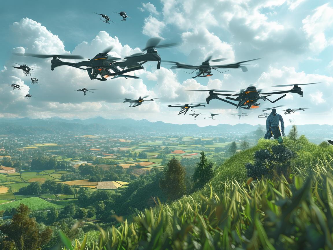 无人机集群，地主引领新变革