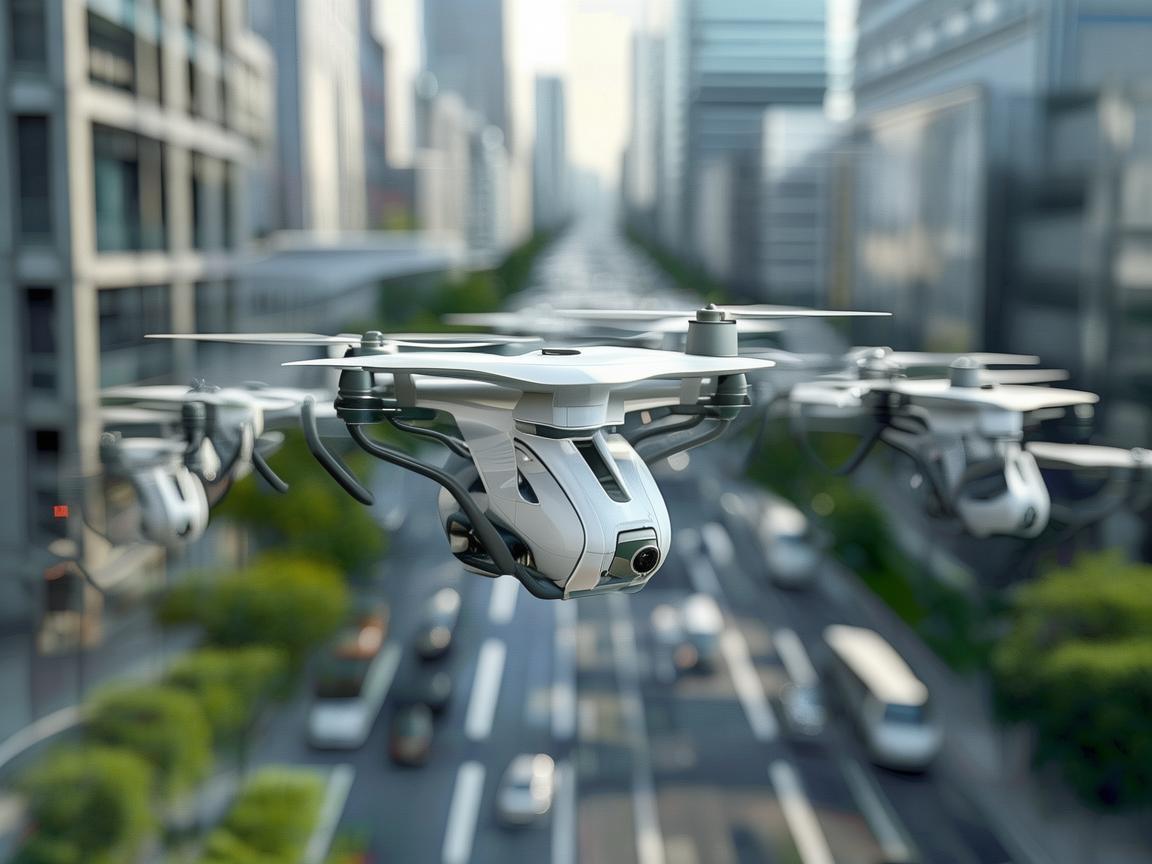 无人机集群助力环卫车智能化升级