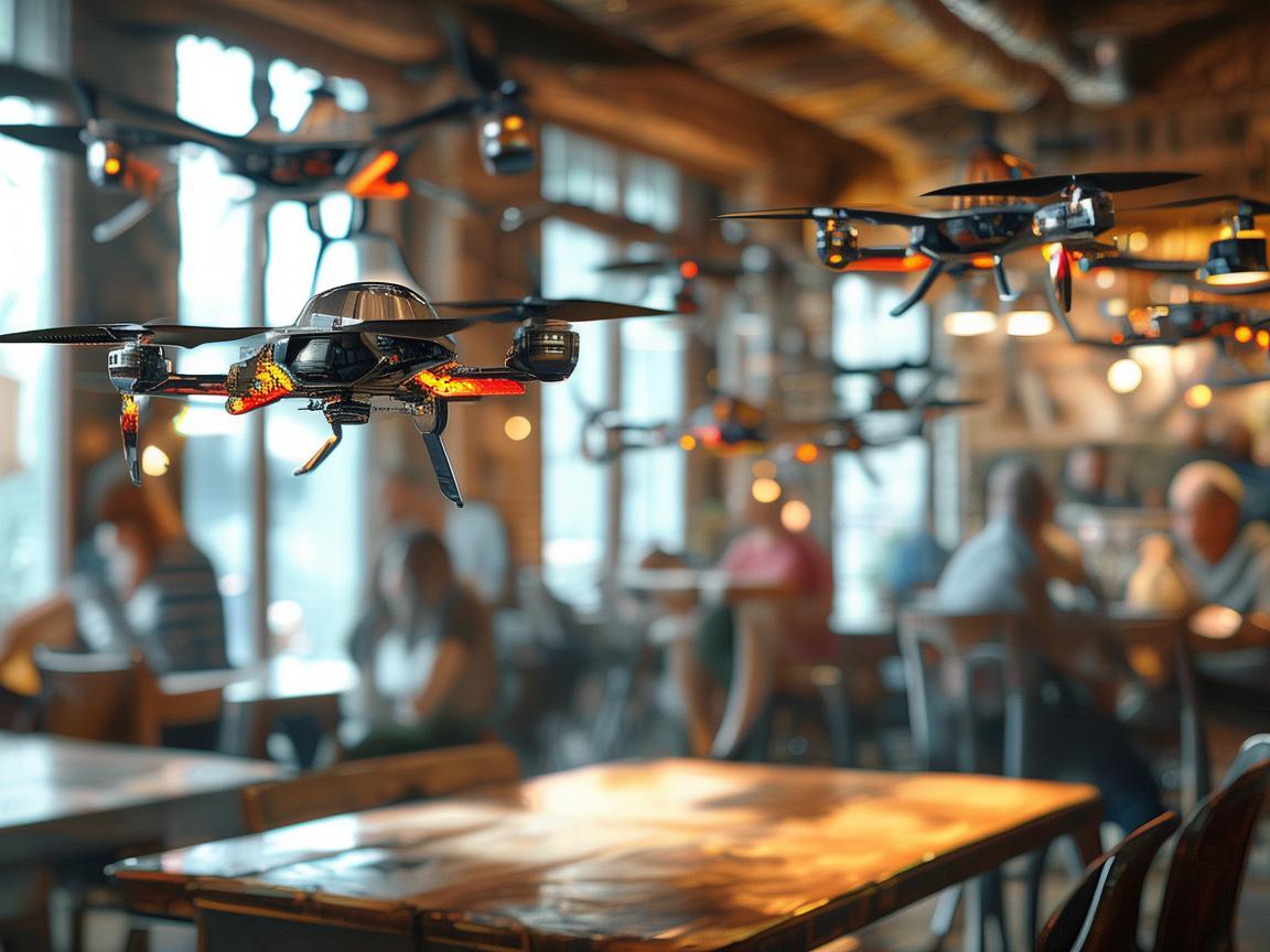 咖啡馆中的无人机集群新探索 咖啡馆中的无人机集群新探索