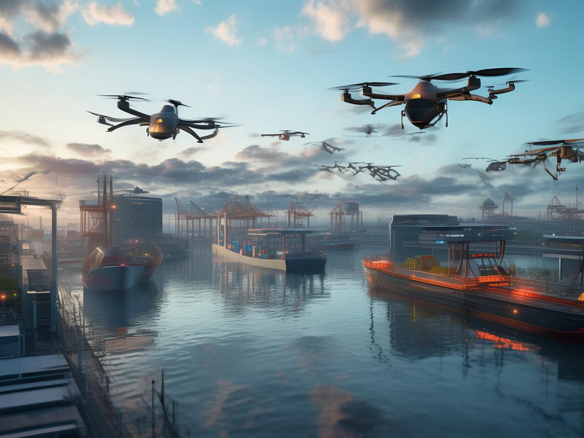 无人机集群，港口码头智能化新力量