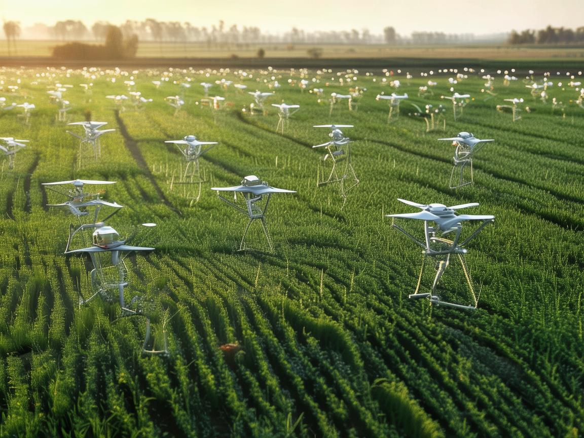 无人机集群助力农场田地高效发展